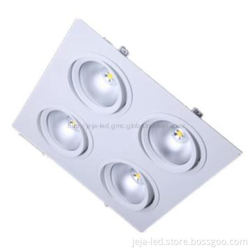 High Power 4*10W Downlight Square COB